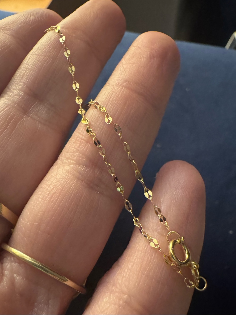 BRAND NEW SOLID 10k YELLOW GOLD MIRROR LINK BRACELET 6.5”